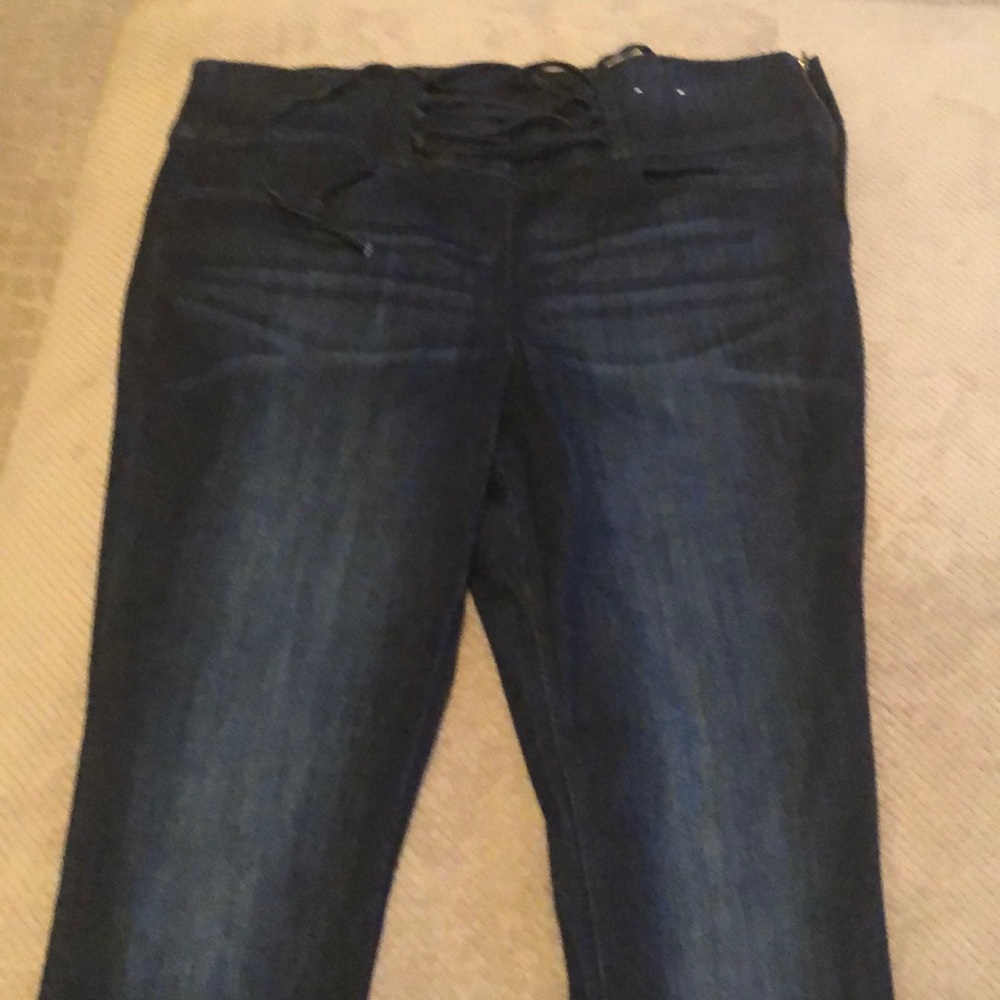 Express lace up denim jeggings